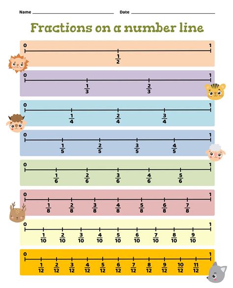 Equivalent Fraction Number Line 7 Free Pdf Printables Printablee