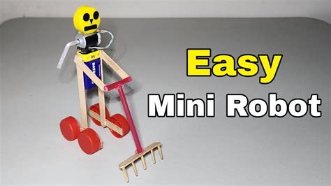 Diy How To Make Mini Robot Self Moving Easy Science Projects Youtube