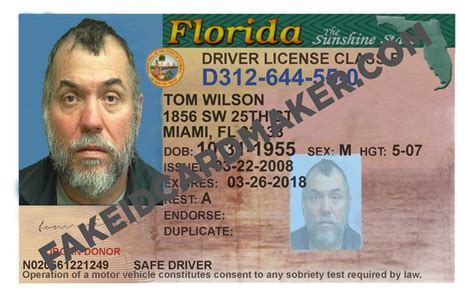 Florida Drivers License Fake Id Virtual Pertaining To Florida Id Card