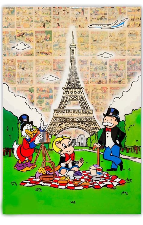 Monopoly Mann Richie Rich Scrooge Mcduck Paris Acryl Spray Etsy