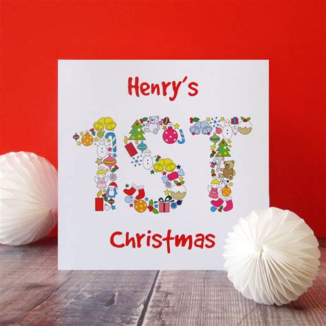 Check spelling or type a new query. children's first christmas card by mrs l cards | notonthehighstreet.com