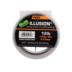 Edges Illusion Fluorocarbon Soft Hooklink Trans Khaki M FOX