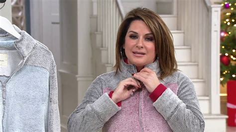 Cuddl Duds Frosted Fleece Zipper Robe On Qvc Youtube