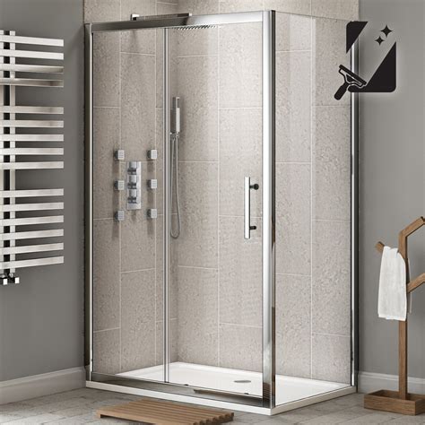 Buy Ibathuk 1000 X 760 Premium Sliding 8mm Thick Easy Clean Glass Shower Enclosure Cubicle