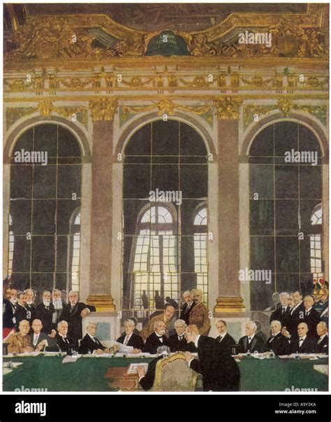 Versailles Peace Treaty 1919 Hi Res Stock Photography And Images Alamy