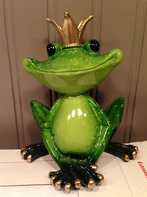 Ceramic Frog Prince Скульптуры животных Поделки Творческие идеи