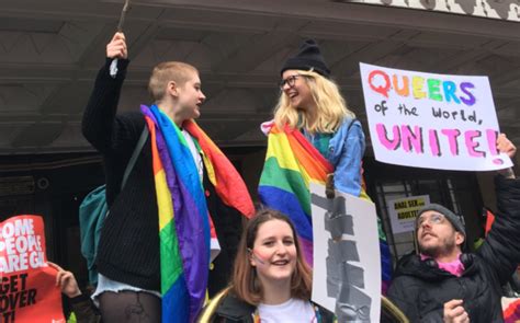 hundreds protest outside dorchester hotel over brunei s anti lgbtq laws