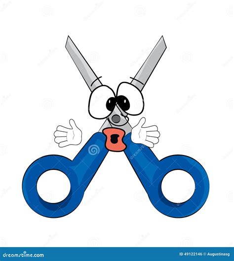 Surprised Scissors Cartoon