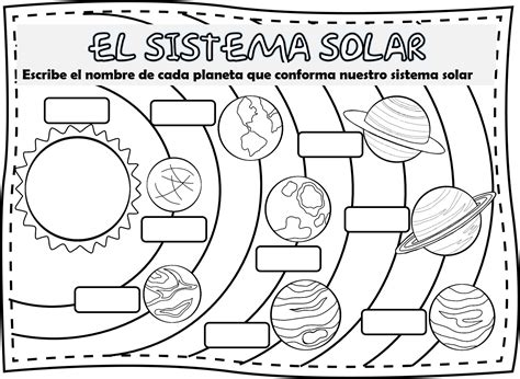 Cuadernillo de actividades sobre el sistema solar Educación Primaria