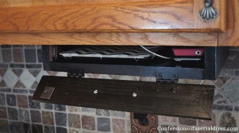 Diy Under The Cabinet Docking Station Confessions Of A Serial Do It