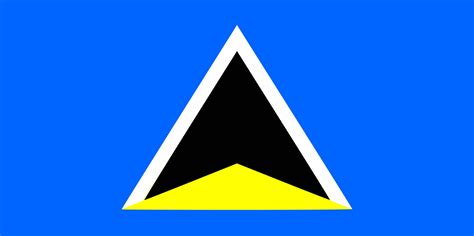 Saint Lucia Flag National Flag Of Saint Lucia Einfon