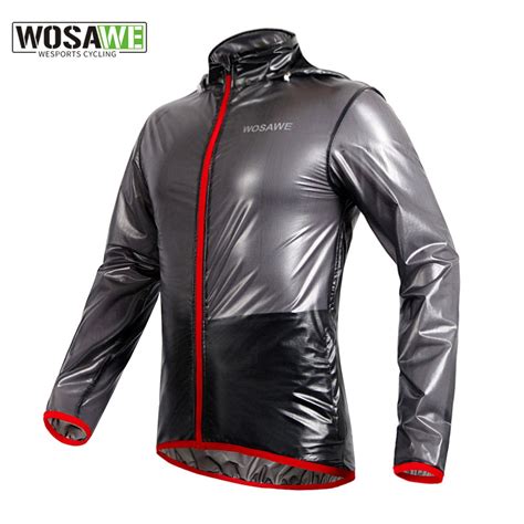 Wosawe Men S Cycling Rain Jacket Raincoat Waterproof Windproof Mtb