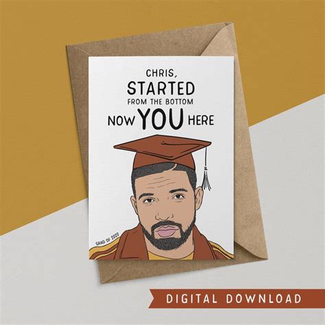 Buy 1 Get 1 Free Funny Graduation Card Instant Download Etsy In 2021