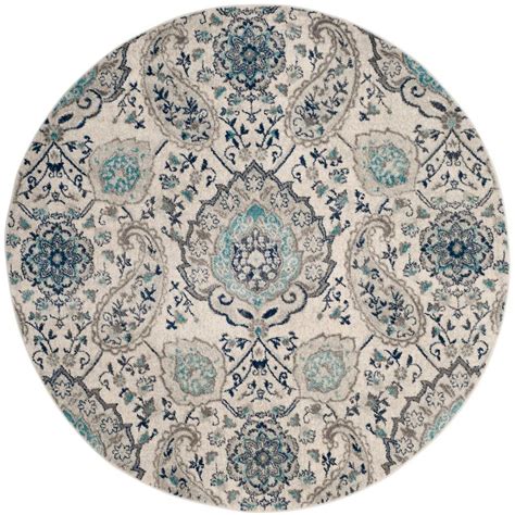 Free shipping and easy returns on most items, even big ones! Safavieh Madison Cream/Light Gray 9 ft. x 9 ft. Round Area ...