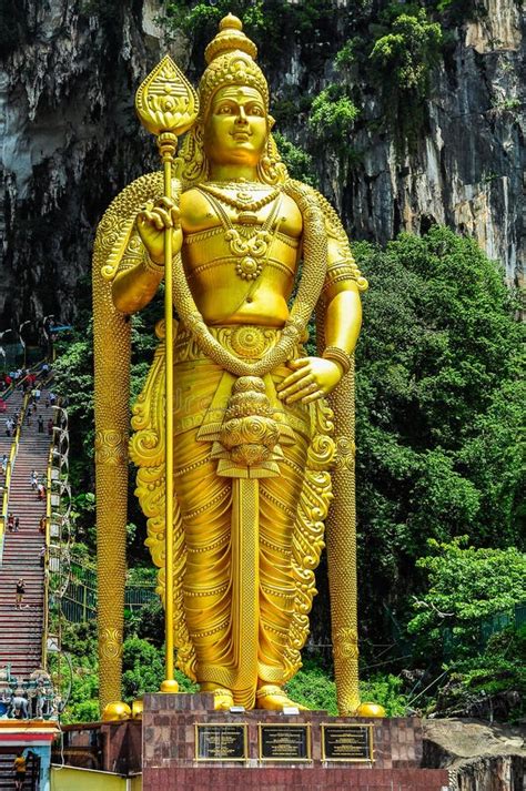 Golden Statue At Batu Caves Malaysia Stock Image Image Of Historical