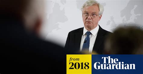 David Davis Urged Not To Resign Over Brexit Backstop Brexit The