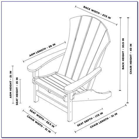 Free Printable Adirondack Chair Plans Printable Templates