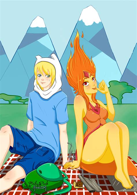 Finn And Flame Princess Adventure Time With Finn And Jake Fan Art 37783664 Fanpop