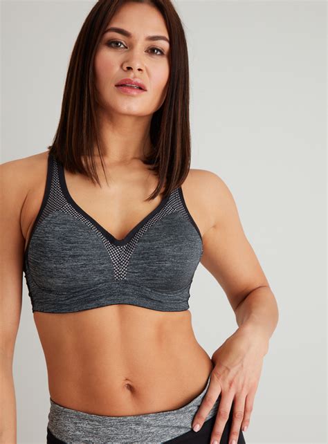 Which shock absorber sports bra are you? Womens Active Grey Underwired High Impact Sports Bra | Tu ...