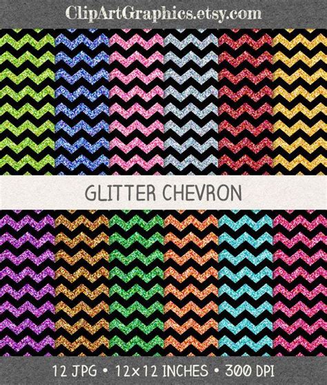 Glitter Chevron Digital Paper Digital Glitter Paper Gold Glitter