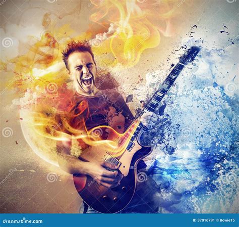 homme jouant la guitare image stock image du pièce passion 37016791