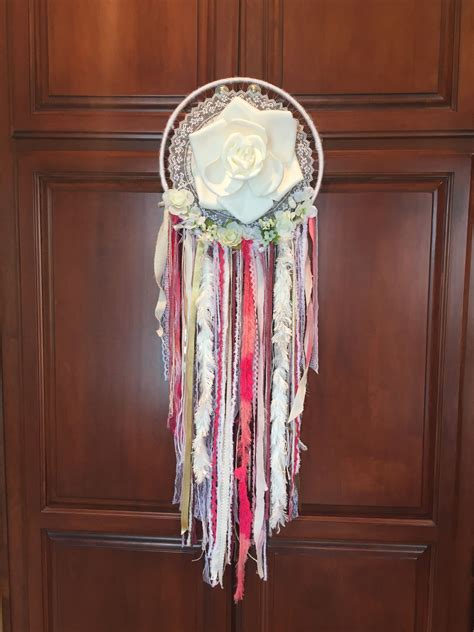 Rose Floral Pink Dream Catcher Check It Out On Etsy Pink Dream