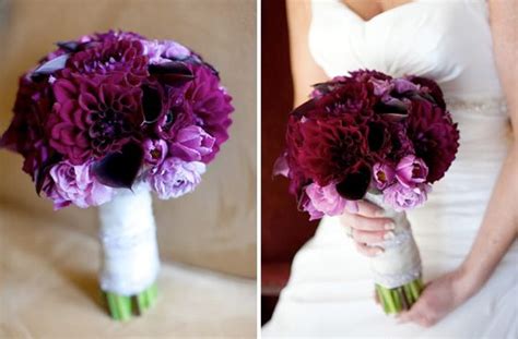 Plum Purple Wedding Bouquets Wedding Colors Purple Bridesmaid Flowers