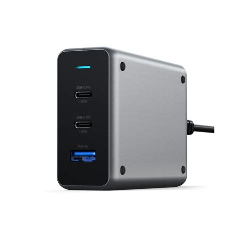Chargeur Mural 100w Usb C Pd Space Gray Id For You
