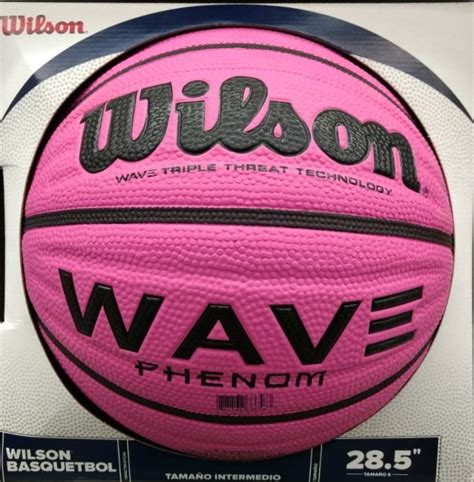 Balon Basketball Rosa Femeni 6 Wilson Wave Phenom Basquetbol 58500