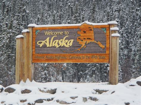 Welcome To Alaska Sign