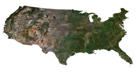 United States Terrain 3d Map By Shustrik