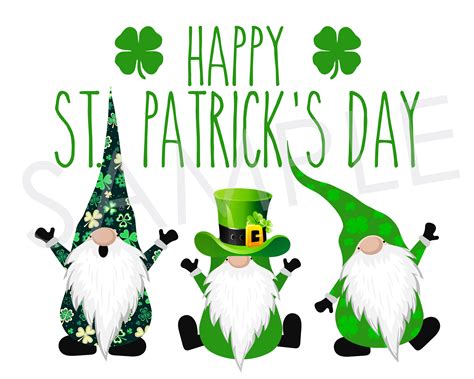 Packaging And Wrapping Instant Download Printable Heber 2053 Sale St Gnomes Patrick S Day