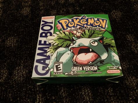 Pokemon Green Boxbox My Games Reproduction Game Boxes