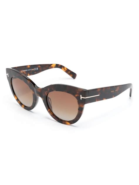 tom ford eyewear lucilla butterfly frame sunglasses farfetch