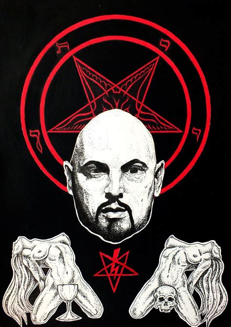 Anton Szandor Lavey A Print Occult Art Print Satanic Art Etsy