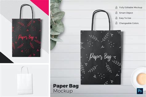 Download Paper Bag Mockups PSD in 2020 | Bag mockup, Non woven bags ...