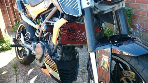 My own customised duke with Twin exhausts | Baby strollers, Ktm duke, Stroller