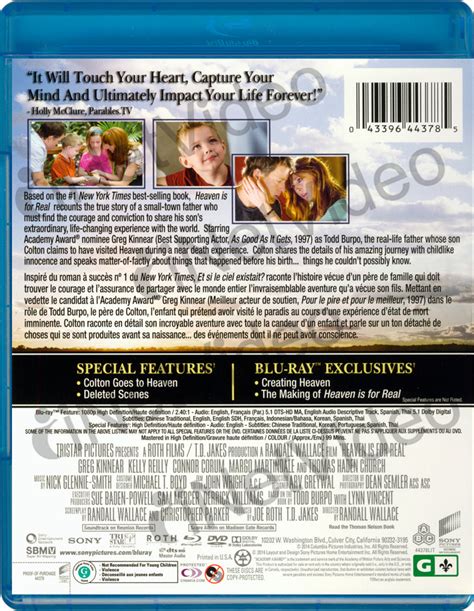 Heaven Is For Real Blu Ray Dvd Digital Hd Blu Ray Bilingual