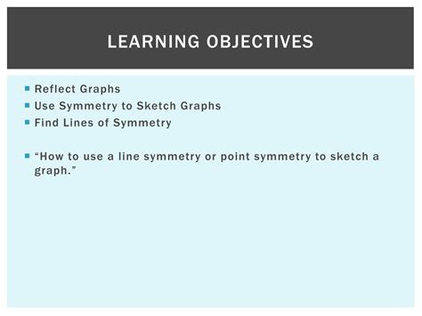 Ppt Reflecting Graphs Symmetry Powerpoint Presentation Id