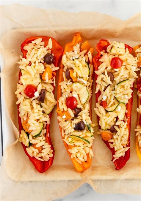 Wild Wonders® Peppers Stuffed With Mediterranean Orzo Once Upon A Pumpkin