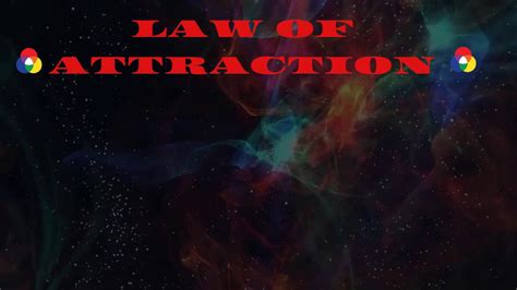 The Secret Law Of Attraction Youtube