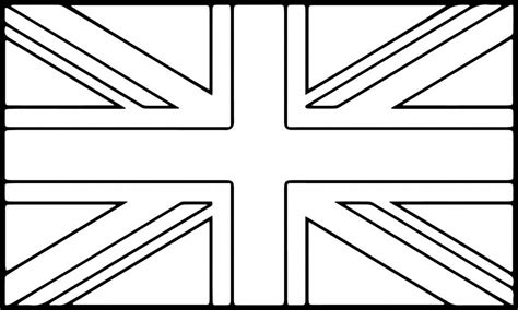 United Kingdom Flag Printable Coloring Page