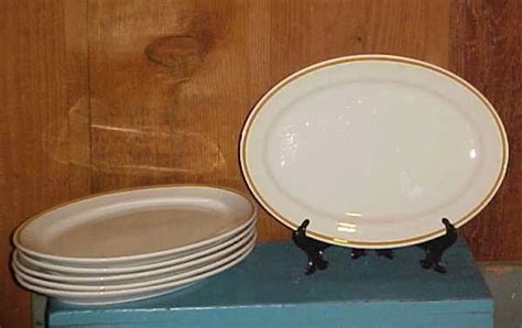 6 Vintage Oval Platters Mayer China Restaurant Ware Mid Century