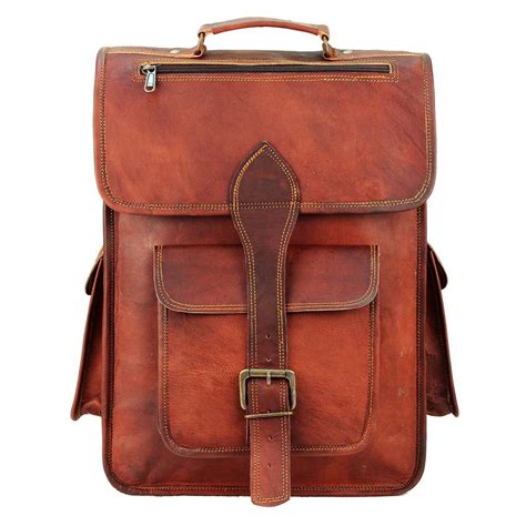 Leather Laptop Backpack For Men Iucn Water