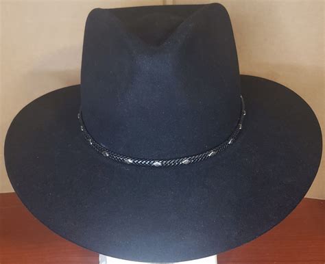 Vintage Stetson The Gun Club Black Western Style Hat Gem