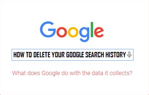By deleting your browsing history, you do not delete all the information that google possesses relating to your search history that is stored on their servers. How to Delete Your Google Search History