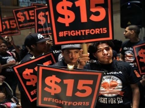 Nyc Fast Food Workers Demand Minimum Wage Youtube