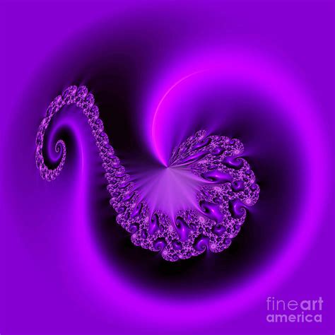 Deep Purple Fractal 13 Digital Art By Elisabeth Lucas Fine Art America
