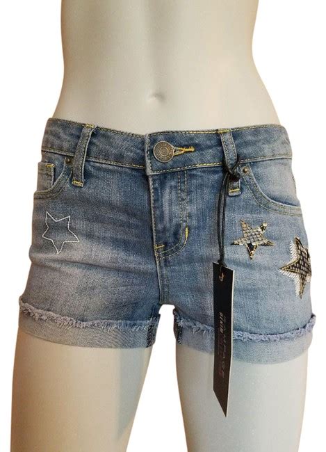 Rampage Blue Jean Minishort Shorts Size 4 S 27 Tradesy