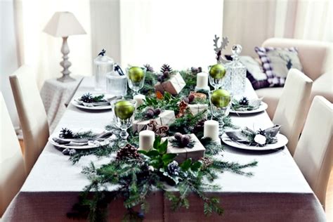 Winter Table Decor Do It Yourself Natural Materials And White Winter